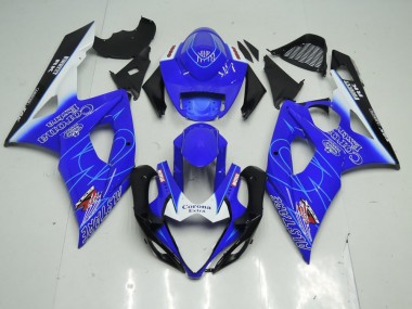 Azul Corona Carenagem GSXR 1000 K5 2005-2006