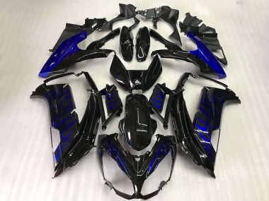 Preto Azul Chama Carenagem EX650 2012-2016