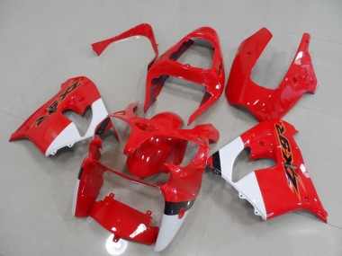 Vermelho & Branco Carenagem ZX9R 2000-2001